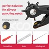 Revolving Punch Plier Kit, XOOL Leather Hole Punch Set for