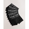 NEXT Pack of 10 Briefs, Black With Grey Waistband