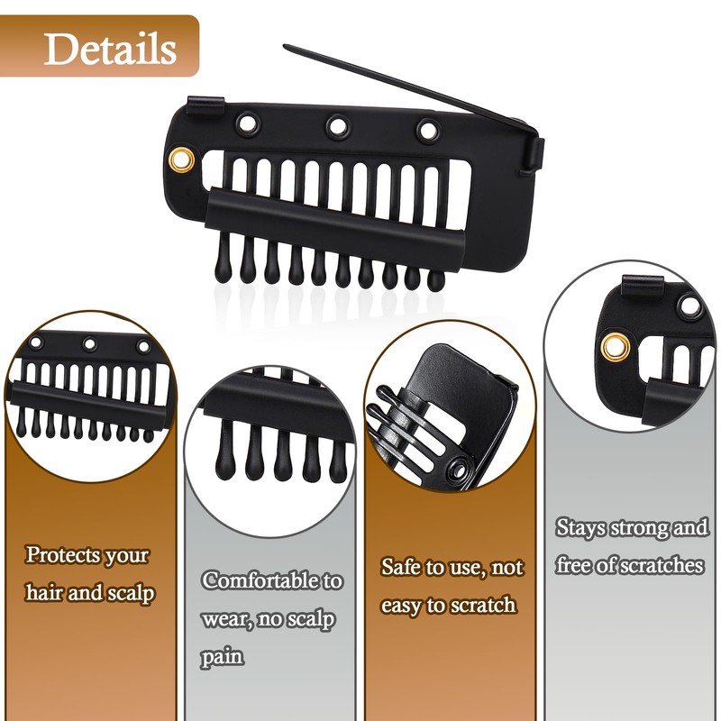 Vodolo Chunni Clips with Safety Pins,8 PCS Strong Chunni Grip