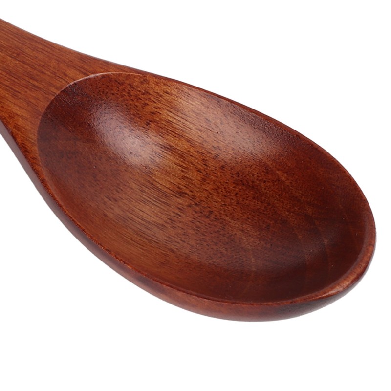 5Pcs Wooden Spoons Natural Safe Comfortable Light Weight Delicate Sturdy