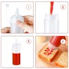 Abnaok 8oz Food Grade Plastic Squeeze Condiment Bottles with Cap