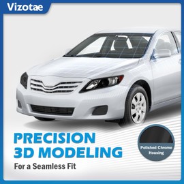 Vizotae Headlights for 2010 2011 Toyota Camry SE LE XLE Base 4-Door Sedan Halogen Headlamp Replacement, High/Low Beam W/Bulbs, Driver & Passenger Side (Only fits US Version, NOT fit hybrid models)