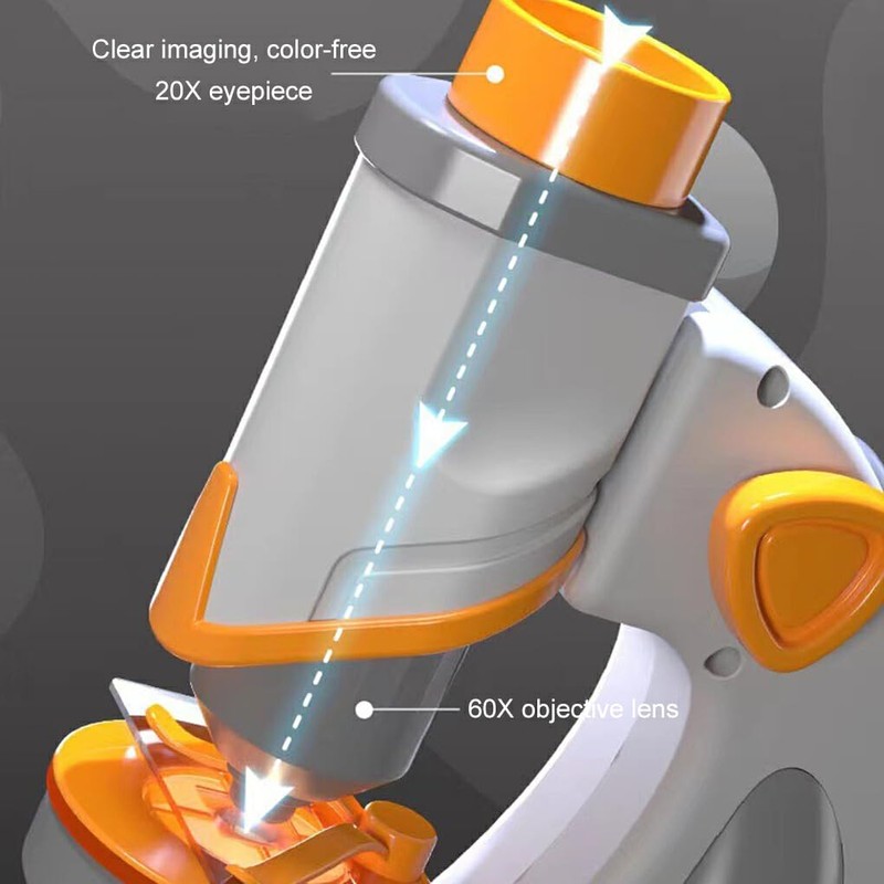 AIXXCUVQ 4piece Magnifying Glass and Microscope Upgraded Functionality for Easy