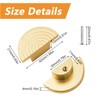 MOROBOR Half Moon Drawer Handles, 6PCS Gold Semi Circle Pulls