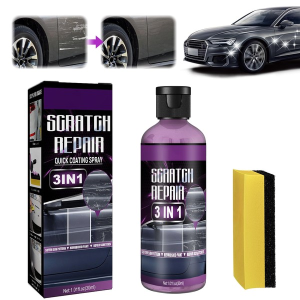 Car Scratch Remover,Autokratzerentferner,Car Scratch Repair Agent,Scratch Repair,Auto Politur Set 30ml,
