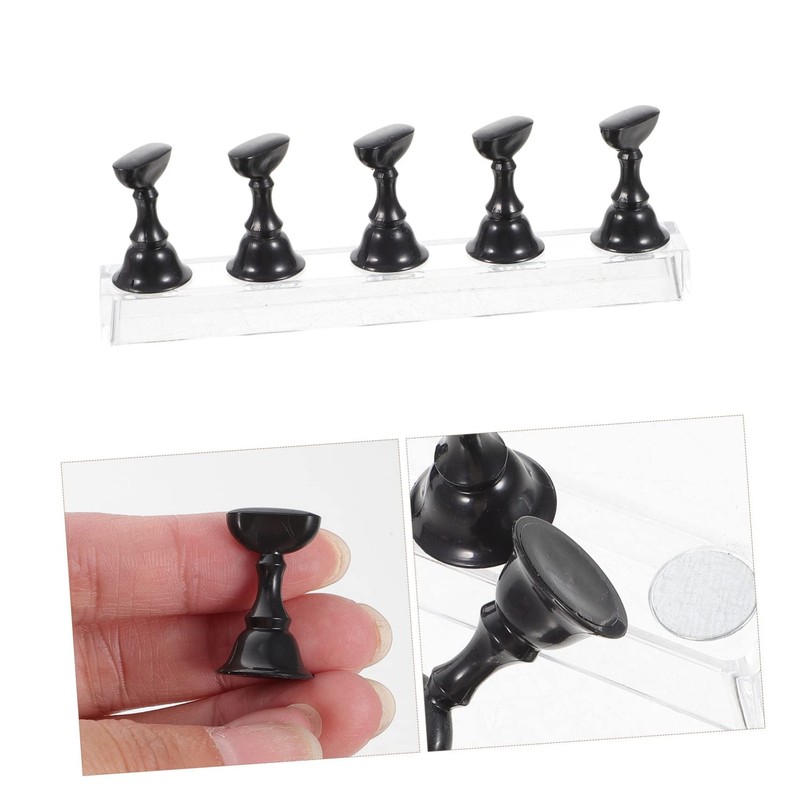 Baluue Nail Tips Stand Holder for Press-on Nails Acrylic Practice