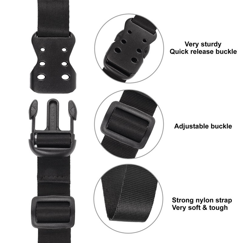 Ayaport Utility Straps with Buckle 72" Quick-Release Adjustable Nylon Straps