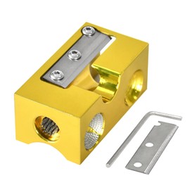 MoyanSuper Pool Cue Tip Shaper 8 in 1 Aluminum Pool Cue Shaper, Essential Billiard Cue Maintenance, Repair,and Replacement Tool, Golden