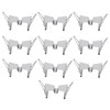 10pcs Metal Clip Stainless Steel Separation Clips Portable Stable Art