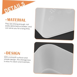 Operitacx Stackable Makeup Organizer Tray 4-piece Set Organize Your Cosmetics Toiletries and Office Supplies Desk Drawer Dividers