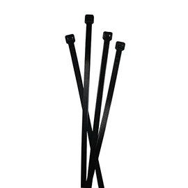 Lumonic 100 x Cable Ties 200 x 4.8 mm I Black Cable Ties in Industrial Quality Reusable I Cable Ties UV Resistant Cable Ties Weatherproof