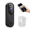 GridTera Smart Video Doorbell Camera Wireless, AI Human Detection and