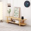 Tiita Bamboo TV Stand for 55 Inch TV, Entertainment Center