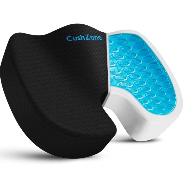 Cushzone Office Chair Seat Cushion, Cooling Gel Enhanced Memory Foam