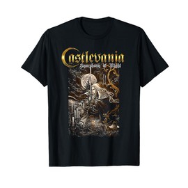 Castlevania Symphony Box Art Gothic Moon Night Retro Gamer T-Shirt