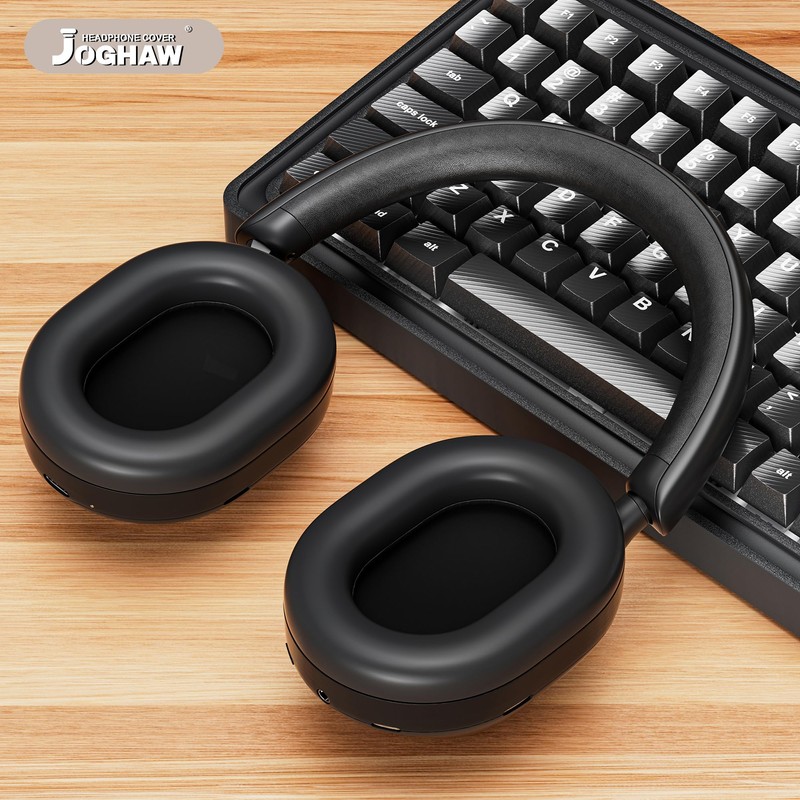 Joghaw Silicone Ear Pad Covers for Sony WH-1000XM5, Sweat-Proof, Anti-Scratch,