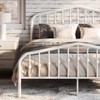 SHA CERLIN Full Size Metal Platform Bed Frame with Victorian