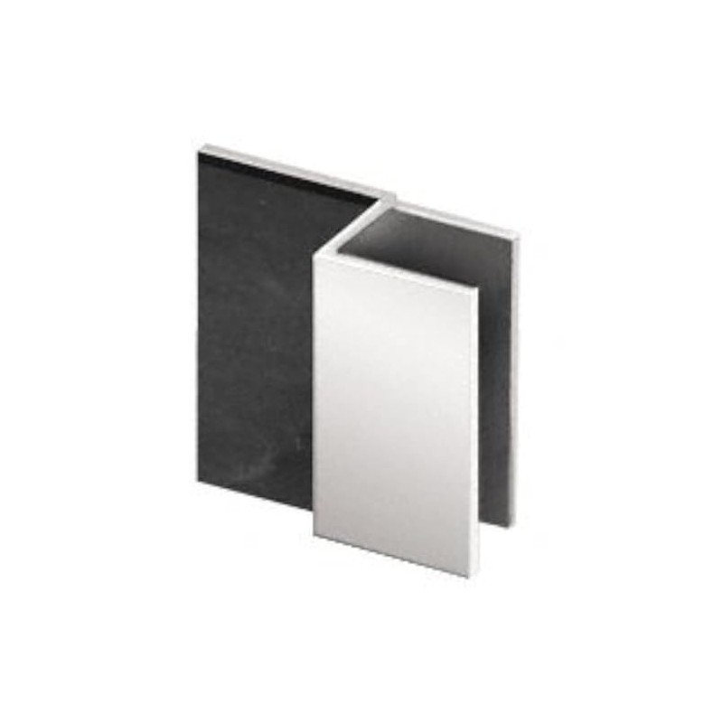 CRL DSSQ1CH Polished Chrome Square Style Frameless Shower Door Stop