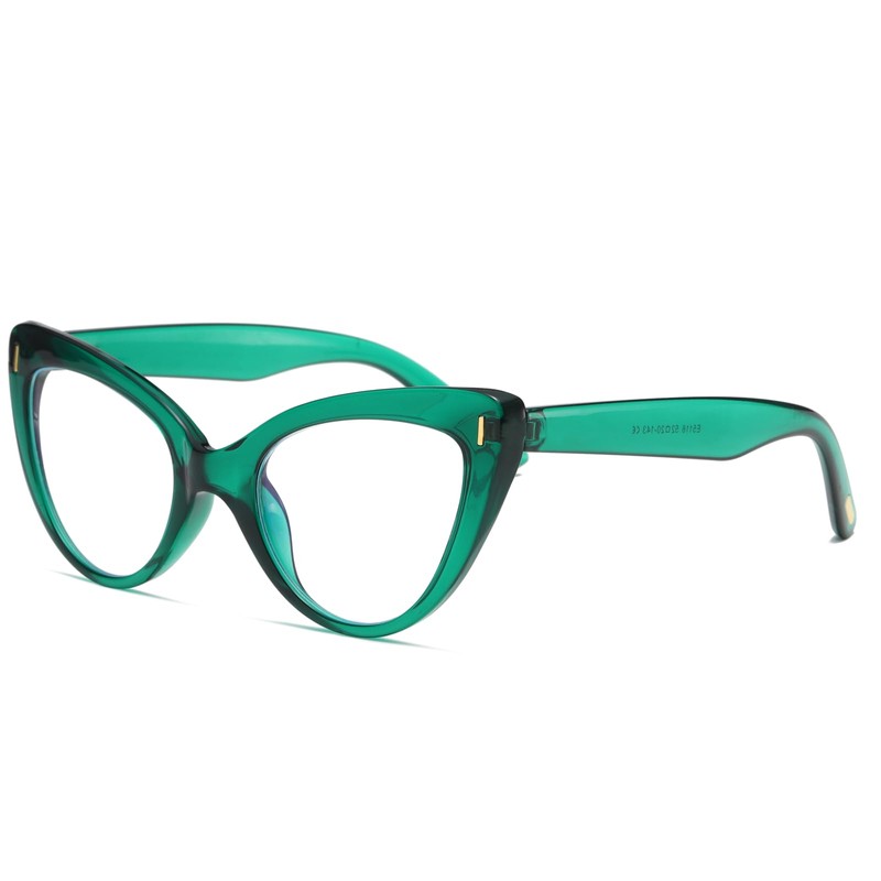 Viseng Womens Oversized Cateye Reading Glasses Blue Light Computer Glasses