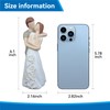 GZVDYG White Couple Embracing Resin Figurine, 6.1" H, Romantic Gifts