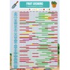 Gardening Fruit Growing Planner Poster - A3 Size & Laminated - Calendar Planner Gantt Chart for Crops, Fruit, Veg, Allotment