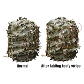 LOOGU Tactical Backpack Cover, Breathable Mesh Camo Camouflage Pack Cover Great for Tactical Military Gear Combat (Backpack Not Included)