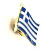 Greek Flag Metal Lapel Pin Badge, Metal