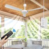 bestmoument 28-Inch Outdoor Ceiling Fan for Gazebo Indoor/Outdoor RV Camping