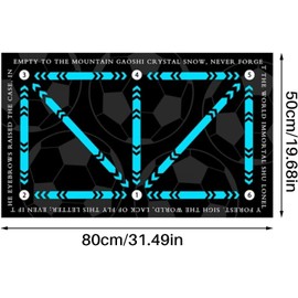 Football Mat Training,Football Footstep Training Mat,Non-Slip Shock Silent Soccer Sports, Football for Kids Adult Football Training（Green）