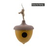 Point-Virgule Nesting Box for Birds, Bird House for Hanging, Acorns,