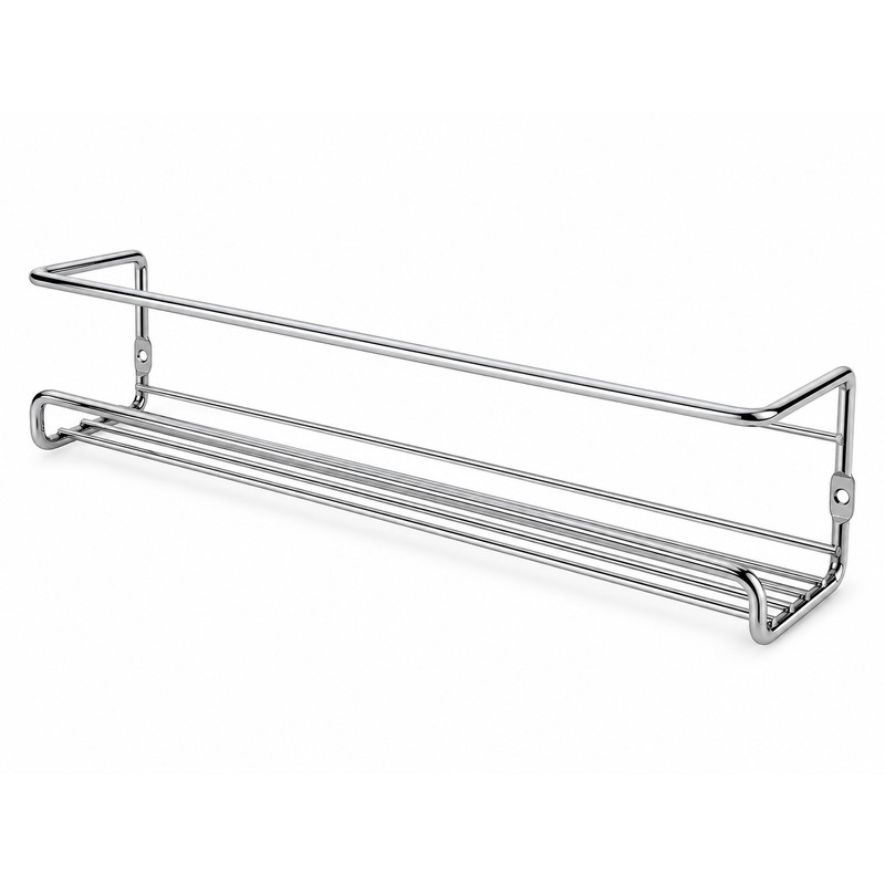 Wall-Mounted Spice Rack for Kitchen Storage – 2-Piece Metal Organizer