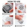 CHGCRAFT Flower Illustrations Style Clear Stamps Silicone Stamp Seal for