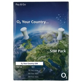 O2 International Pay As You Go Sim Card
