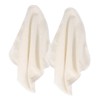 Baluue 6pcs Bamboo Fiber Face Washcloths Reusable Gentle Towels for