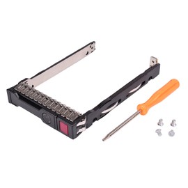 QUEENTI 2.5" SFF SAS SATA SSD Hard Drive Carrier Tray Caddy 651687-001 651699-001 for HP Proliant ML350 DL360p DL380P DL160 Gen8 G8 Gen9 G9 with 4 Mounting Screws and Screw Driver