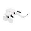 Headband Magnifier 4 LED Bright Lights 5 Detachable Optical Lenses
