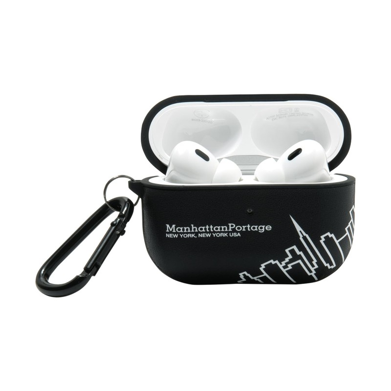 Manhattan Portage PU LEATHER Hybrid AirPods Pro Case "SKYLINE" Black