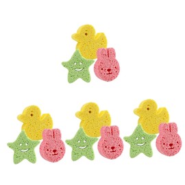 FOMIYES 4sets Gentle Bath Sponges for Kids Adults Exfoliating Sponge Body Scrubber Bath Toys 3pcs*4