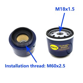 Marine Fuel Water Separator Element of R12T Fuel Filter/Water Separator with O-ring 120AT NPT ZG1/4-19 Fits Diesel & gasoline Engine Compatible S3240 18-7947