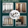 KAFENDA-Concealed Door hingesCross Hinges (1 Pair) zinc Alloy Material, 0-180