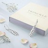 Trinckle 925 Sterling Silver Teardrop Earrings, Hammered Leverback Earrings