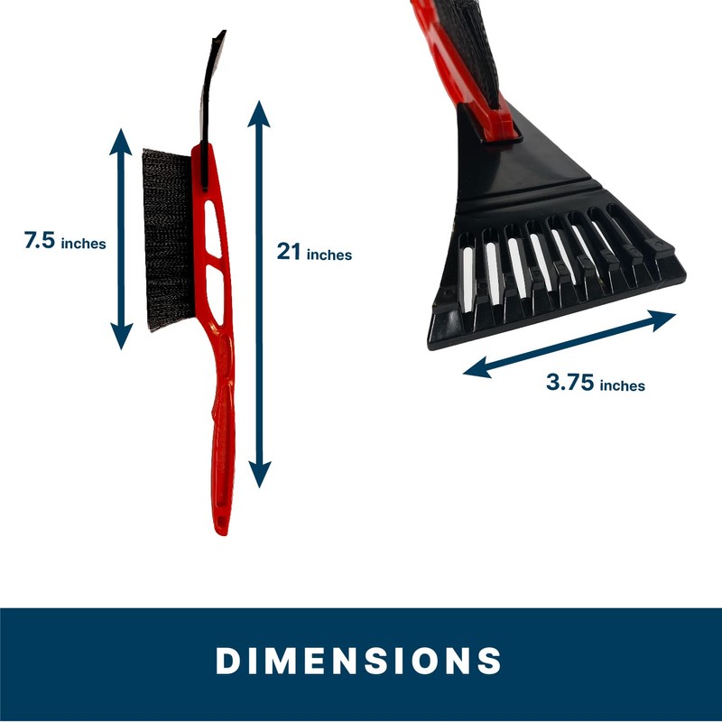 Teal Turtle 21 Inch Car Snow Scraper and Brush -