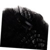 SAFIGLE Men Black Hair Wig Realistic Human Hair Topper for