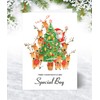 Special Boy Christmas Card - Decorating the Tree - Medium