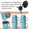 GANILITY Coffee Cup Organiser, 6 Pieces Cup Organiser, Cup Stacker,
