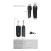 Dytabepl XLR Microphone Wireless Transmitter Receiver, UHF Wireless XLR Transmitter