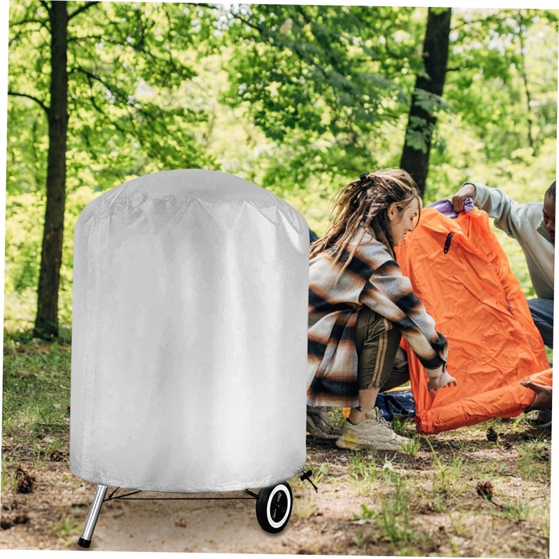 KONTONTY Polyester BBQ Grill Cover Grill Protector Large Heavy Duty