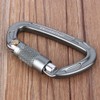 BOROCO Climbing Carabiners, 25KN/2550KG Safety Rescue Carabiner D Shaped Buckle