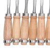 12Pcs Wood Turning Chisels Wood Grooves Parting Tools Set Woodworking
