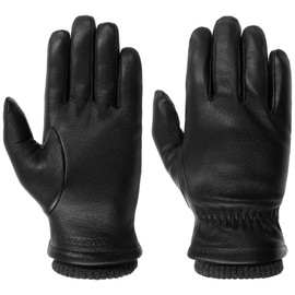 Stetson Uni Goat Nappa Leather Gloves Leather Gloves with Lining, black